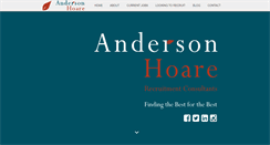Desktop Screenshot of andersonhoare.co.uk