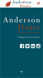 Mobile Screenshot of andersonhoare.co.uk