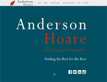 Tablet Screenshot of andersonhoare.co.uk